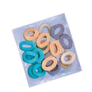 Тканевые резиночки для волос Artero Cotton hair bands, разноцветные большие 24 шт., арт. H466